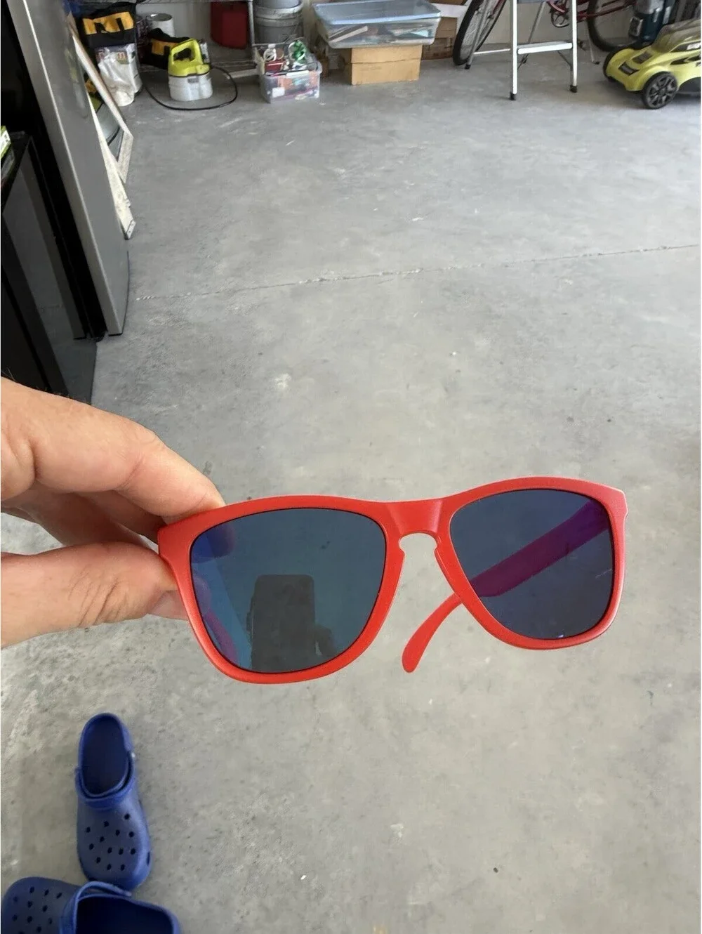 Oakley Frogskin Matte Red B1B/Ice Iridium Lenses